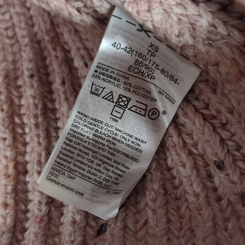 Gap Womens Knit Mock Neck Oversized Cozy Preppy Sweater Size XS‎